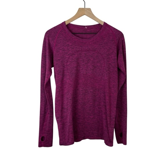 lululemon athletica Tops - Lululemon Run Swiftly Tech Long Sleeve Heather Jewelled Magenta